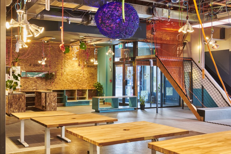 Salle L'espace créatif – Fabrique Familiale La Cabane, Montréal, Rosemont-la-Petite-Patrie